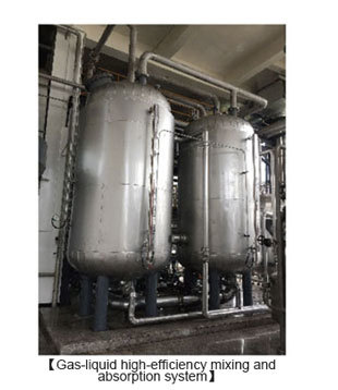 Tail gas absorption spray scrubber system