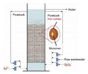 Fenton fluidized bed